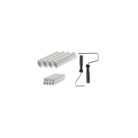 Lot brosses et manchons pour peinture à l'eau