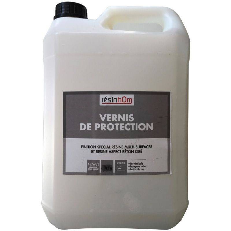 Vernis de protection aspect satin pour résine 