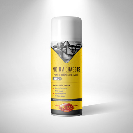 Aérosol noir à châssis anticorrosion satiné 400ml