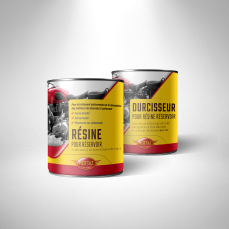 Kit simple résine réservoir avec durcisseur jusqu'à 7 litres