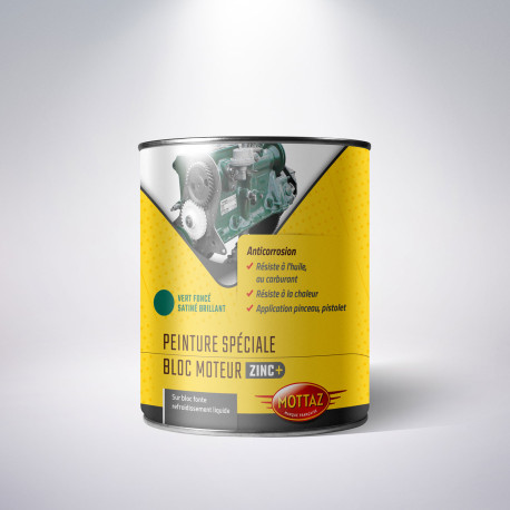 Vert moteur peinture anticorrosion pour bloc moteur 500ml