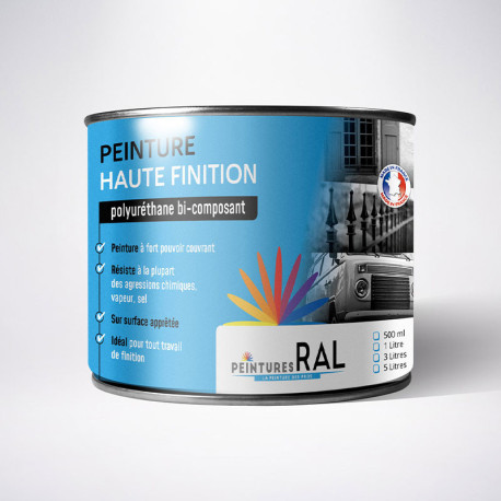 Peinture ral 5013 bi-composant Polyurethane en pot finition satinée application pistolet