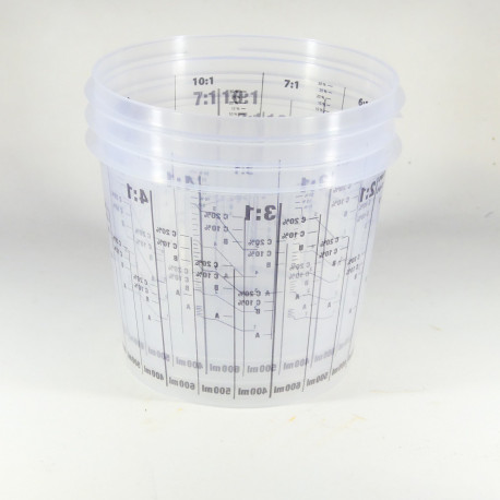 Gobelets gradués pour mélange - 1,1 litre