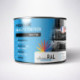Peinture ral 7047 base à l'eau en pot finition mate application pistolet