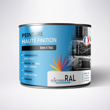 Peinture ral 7047 base à l'eau en pot finition mate application pistolet