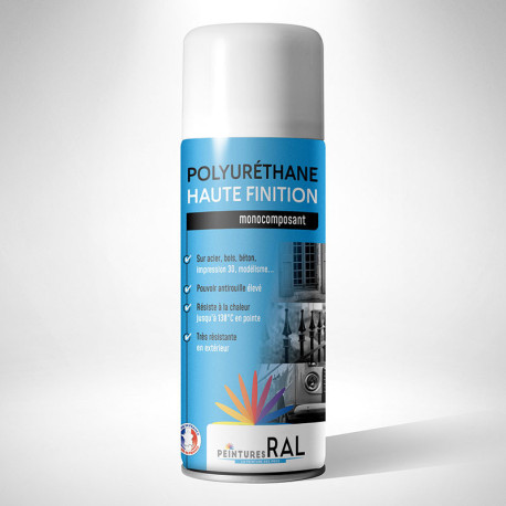 Peinture ral 7042 monocomposant en aérosol finition brillante application aérosol