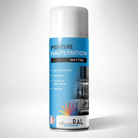 Bombe de peinture Bleu océan RAL 5020 haute finition base à l'eau