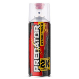 Peinture grainée aérosol 2K Noir mat - Predator